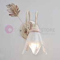 SYBILLA Applique a parete in Ferro Stile Rustico Floreale