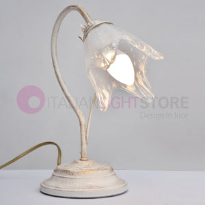 SYBILLA Lampada da tavolo in Ferro Stile Rustico Floreale