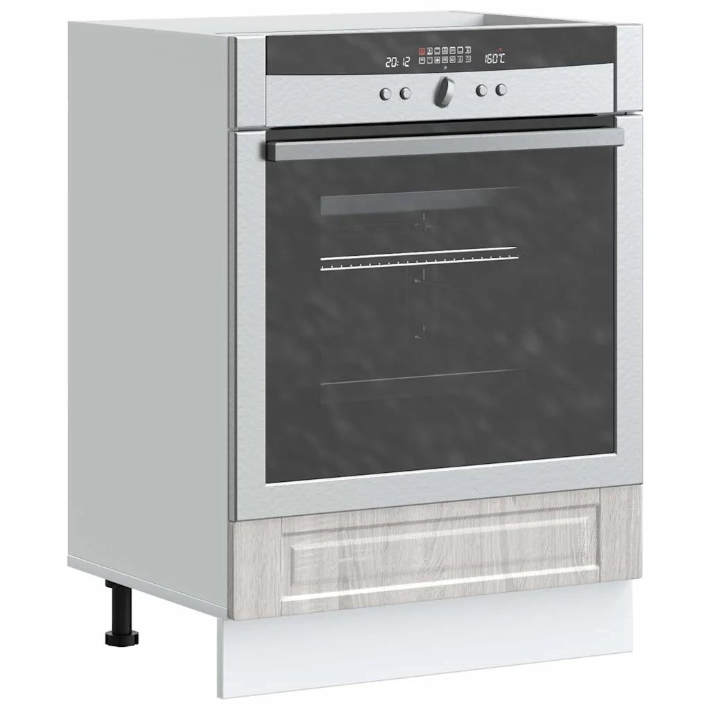 Armadio per Forno Porto Grigio Sonoma in Legno Multistrato 854003