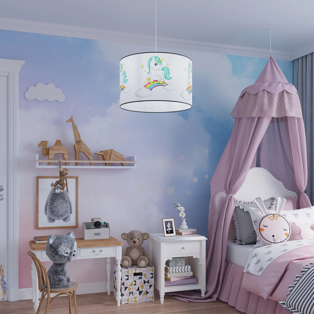 Lampada a sospensione bimbi Unicorn Ø30 E27 15W Pure Lume