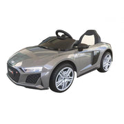 Macchina Elettrica per Bambini 12V Licenza Ufficiale Audi R8 New Spyder con Telecomando e Sedile in pelle Grigio