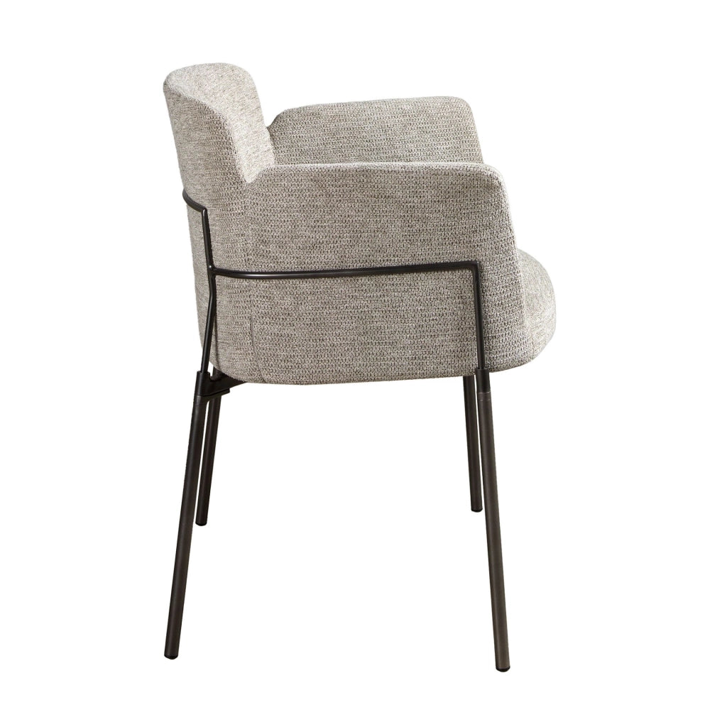 Sedia in tessuto grigio