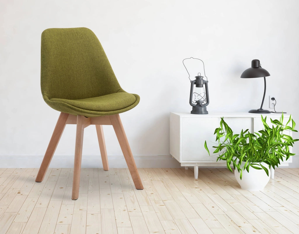 Sedia Borneo Tessuto V2 verde,natura