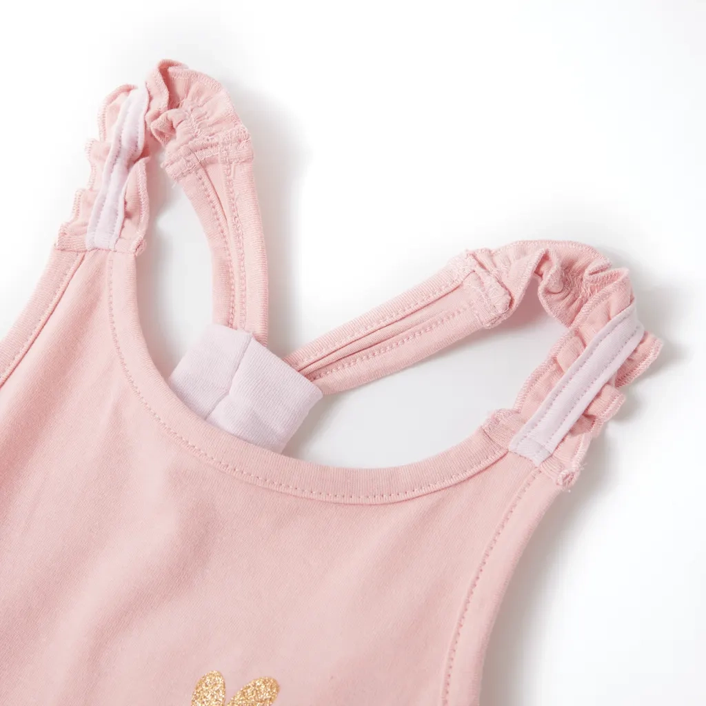 Canotta da Bambina Rosa Chiaro 128