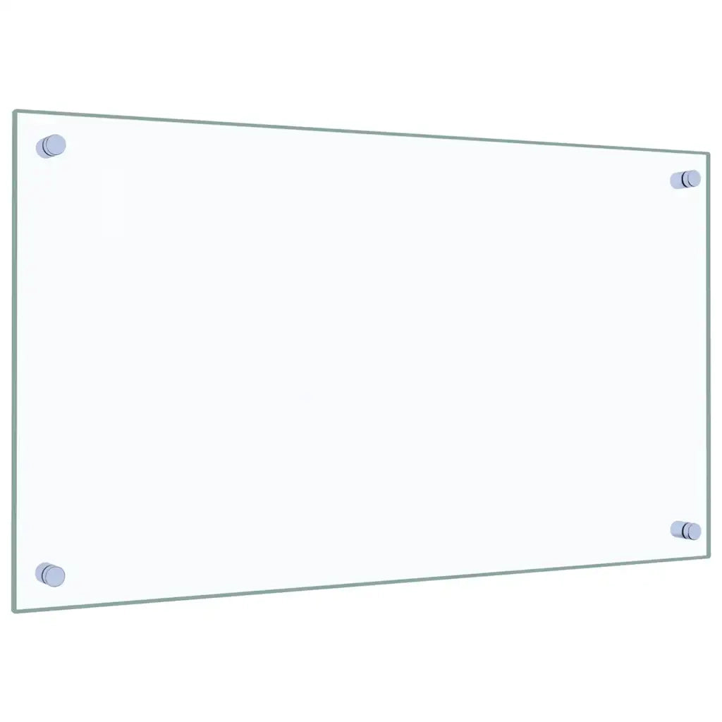 Paraschizzi per Cucina 2 pz Trasparente 70x40cm Vetro Temperato CFW2972454