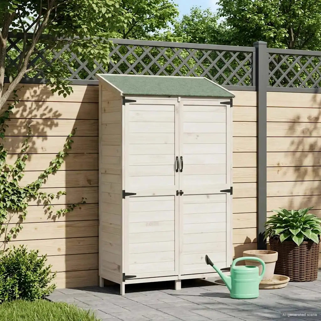 Capanno da Giardino Bianco 106,5 x 56 x 176 cm CFW9726027