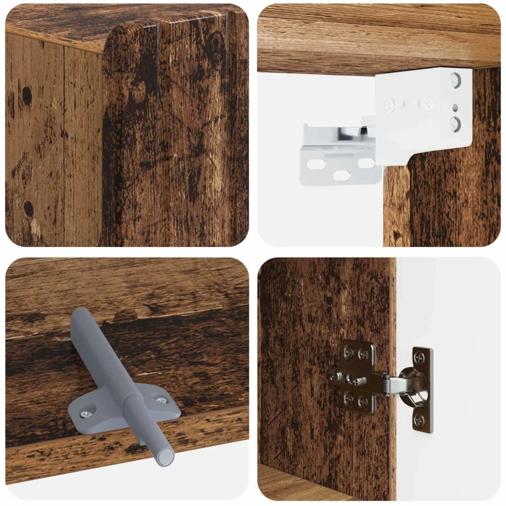 Armadio da bagno a muro ZWOLLE Legno antico 30 x 31 x 63 cm 896373