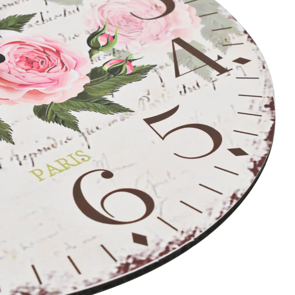Orologio da Parete Vintage Fiore 30 cm 50625