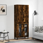 Credenza-Buffet-Armadio da cucina Rovere Fumo  69,5x34x180 cm in Legno Multistrato 351838