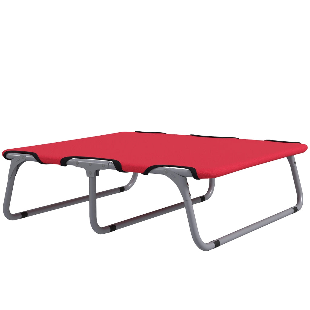 Brandina per Cani Pieghevole ¨C zephmum ¨C Tessuto Oxford, Metallo, 71x58x20 cm, Rosso