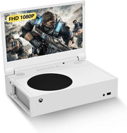 12,5” Monitor per Xbox Series S, Monitor Portatile FHD 1080P per Xbox Series S, Schermo IPS per Xbox Series S con Doppi Altoparlanti, HDMI, HDR, FreeSync, Modalità Gioco