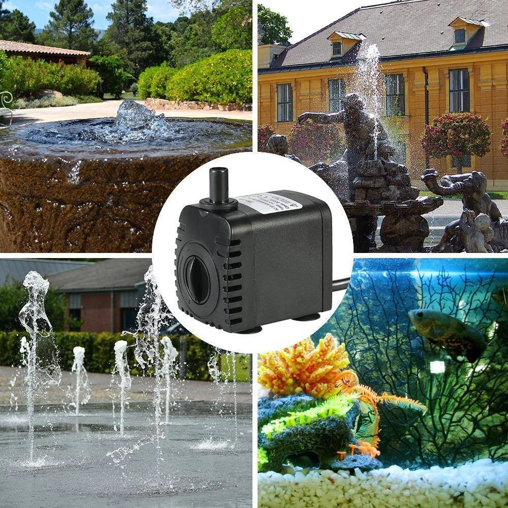 Trade Shop - Pompa Per Acqua Da Acquario Per Pesci 850 L/h Ad Immersione 12w 220v Regolabile -