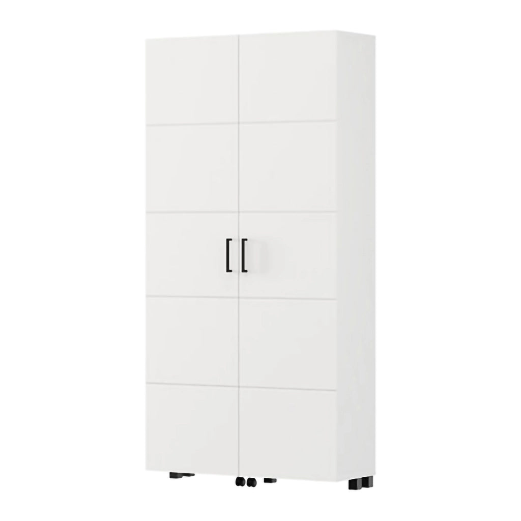 Mobile Portascarpe Bled, Scarpiera 15 Ripiani, 92x33x185h cm Bianco Opaco