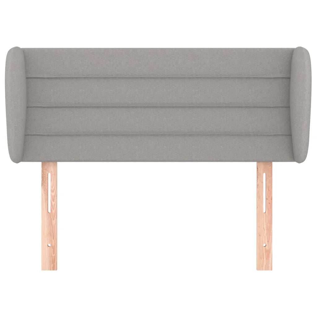 Testiera | Testata ad Orecchio Grigio Chiaro 83x23x78/88 cm in Tessuto