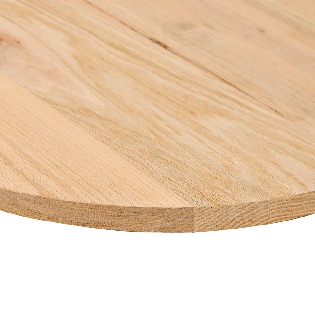 vidaXL Piano per Tavolo 100x50x2 cm in Rovere Massello Ovale