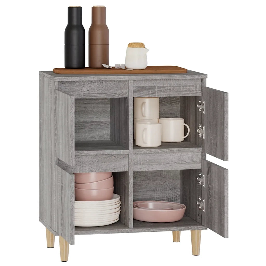 Credenza-Buffet-Armadio da cucina Grigio Sonoma 60x35x70 cm in Legno Multistrato 511392