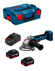 Smerigliatrice Angolare BOSCH GWS 18V-11 125mm (2 x 5,0 Ah + GAL1880CV + L-Boxx 136)