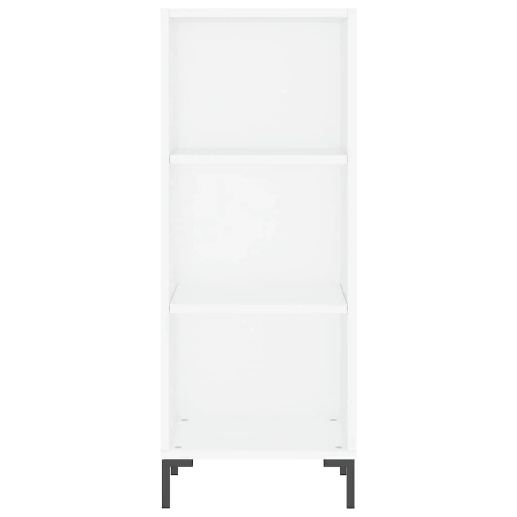 Buffet credenza cassettiera armadio mobile contenitore organizer cucina soggiorno salotto alto 34,5 x 34 x 180 cm legno ingegnerizzato bianco 02_0032367