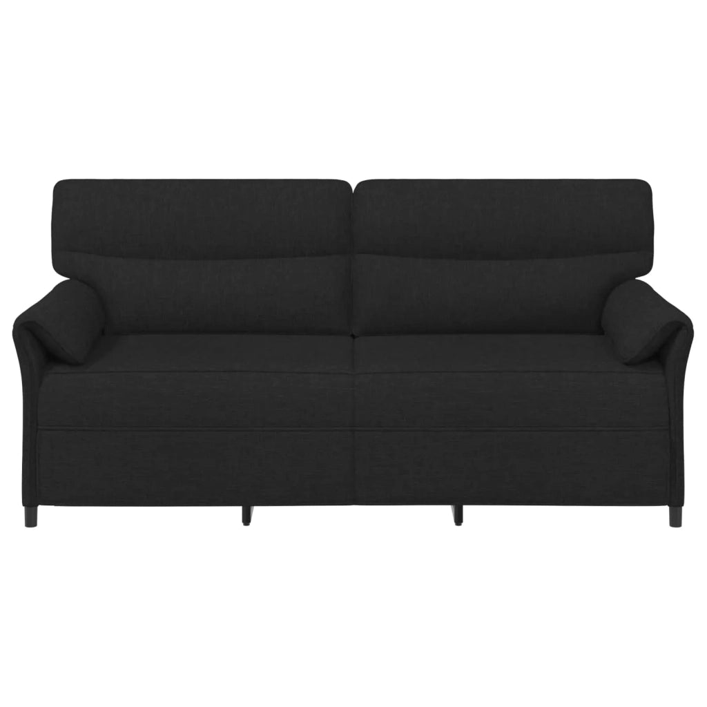 Divano 3-Persone Nero 198 x 83 x 95 cm Tessuto