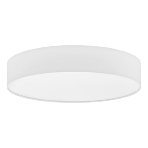 Plafoniera Moderna Romao 1 Acciaio Bianco Luce Led Integrato 36W