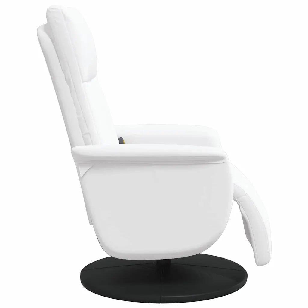 Poltrona Massaggiante Bianco 71 x 90 x 105 cm Pelle Sintetica