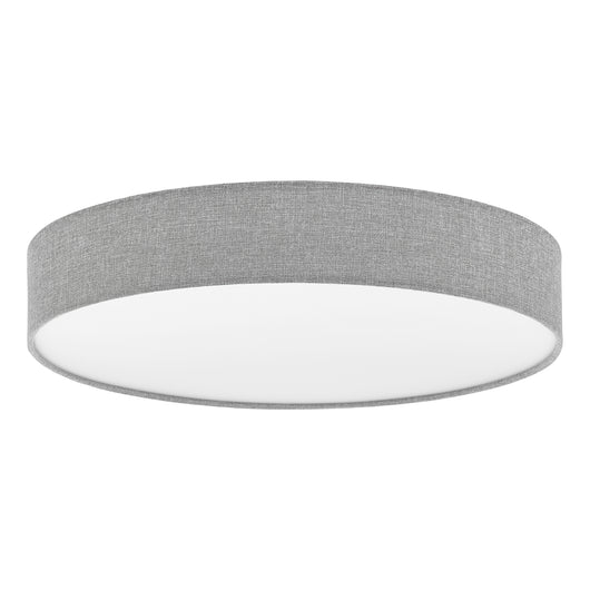 Plafoniera Moderna Romao Acciaio Bianco Luce Led Integrato 36W
