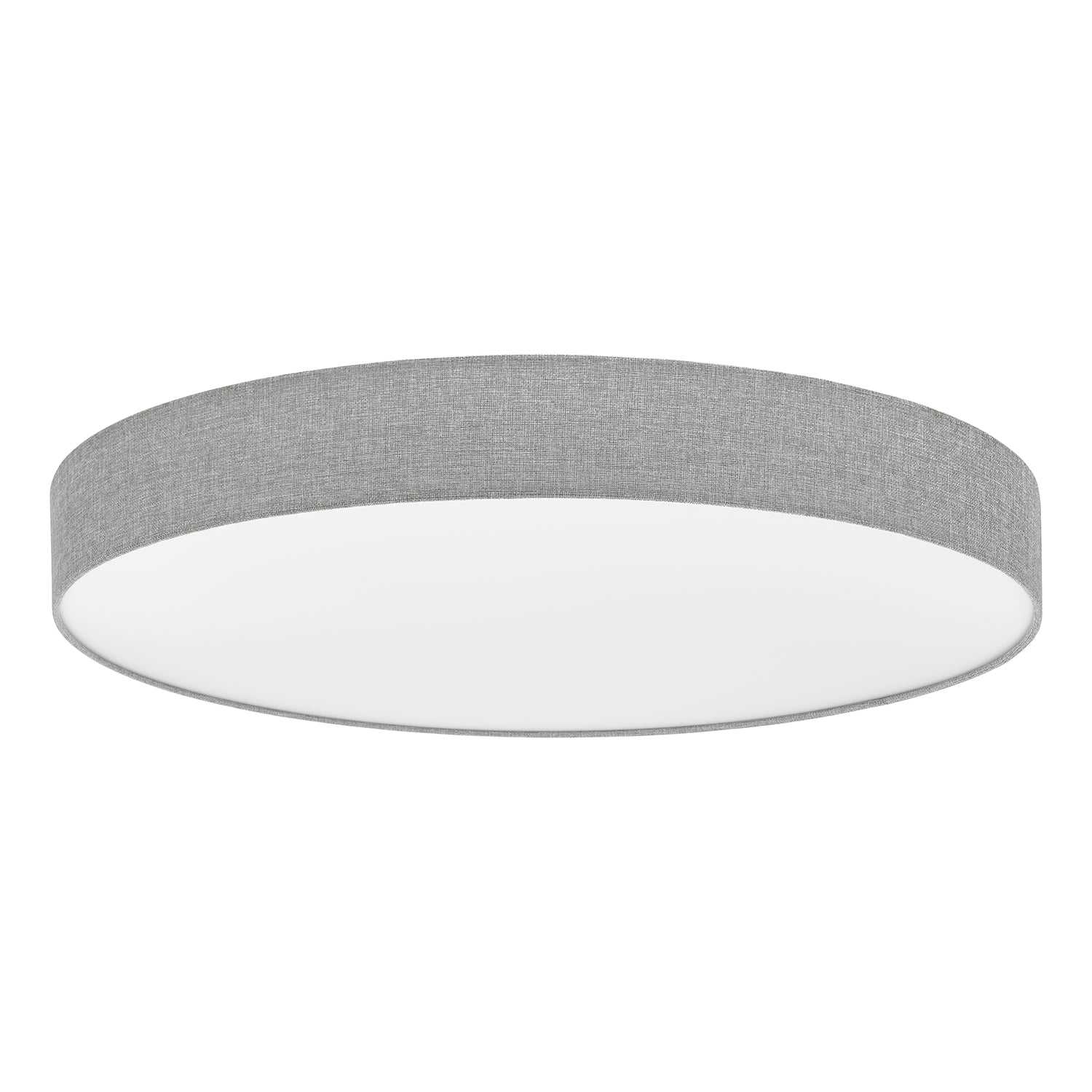 Plafoniera Moderna Romao Acciaio Bianco Luce Led Integrato 54W
