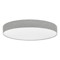 Plafoniera Moderna Romao Acciaio Bianco Luce Led Integrato 54W