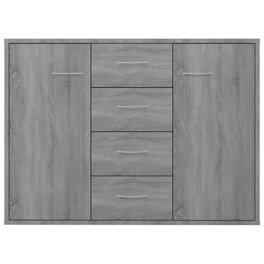 Buffet credenza cassettiera armadio mobile contenitore organizer cucina soggiorno salotto Sonoma 88 x 30 x 65 cm legno ingegnerizzato grigio 02_0036542