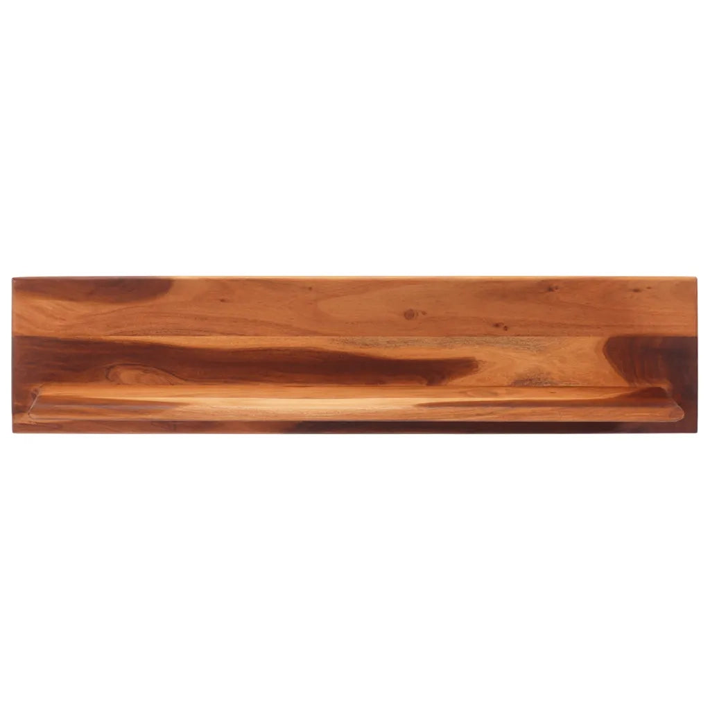 Mensole da Parete 2 pz 112x20x26 cm in Legno Massello di Acacia 356248