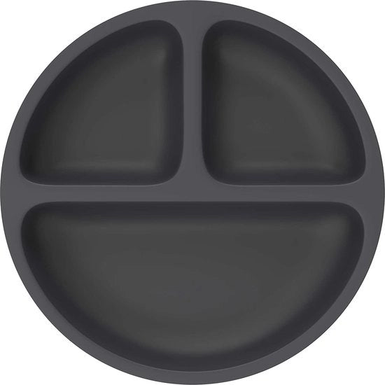 Piatti con compartimenti per bambini - Tavola per bambini con gomma antiscivolo e coperchi ad aggancio - Allenamento all'autoalimentazione