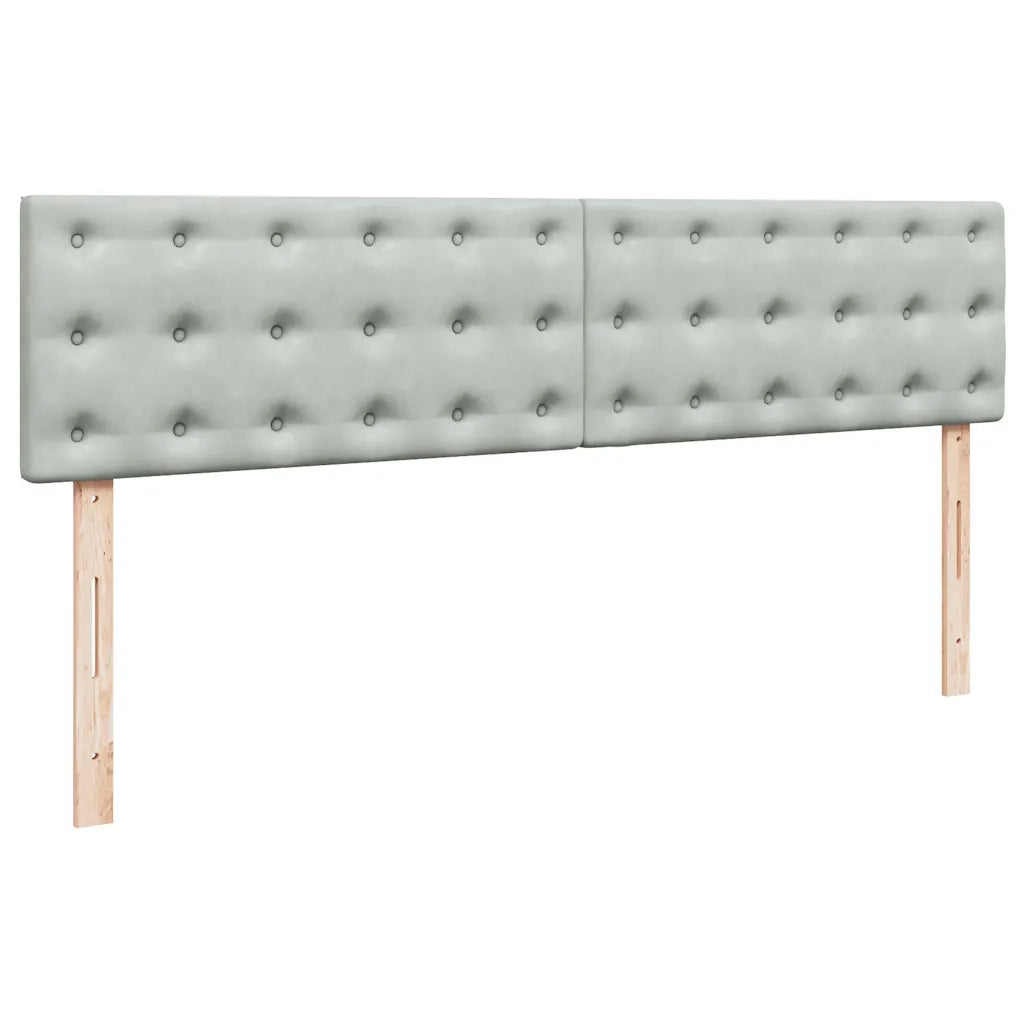 Struttura Letto Pouf con Materasso 160x200 cm in Velluto 3311927