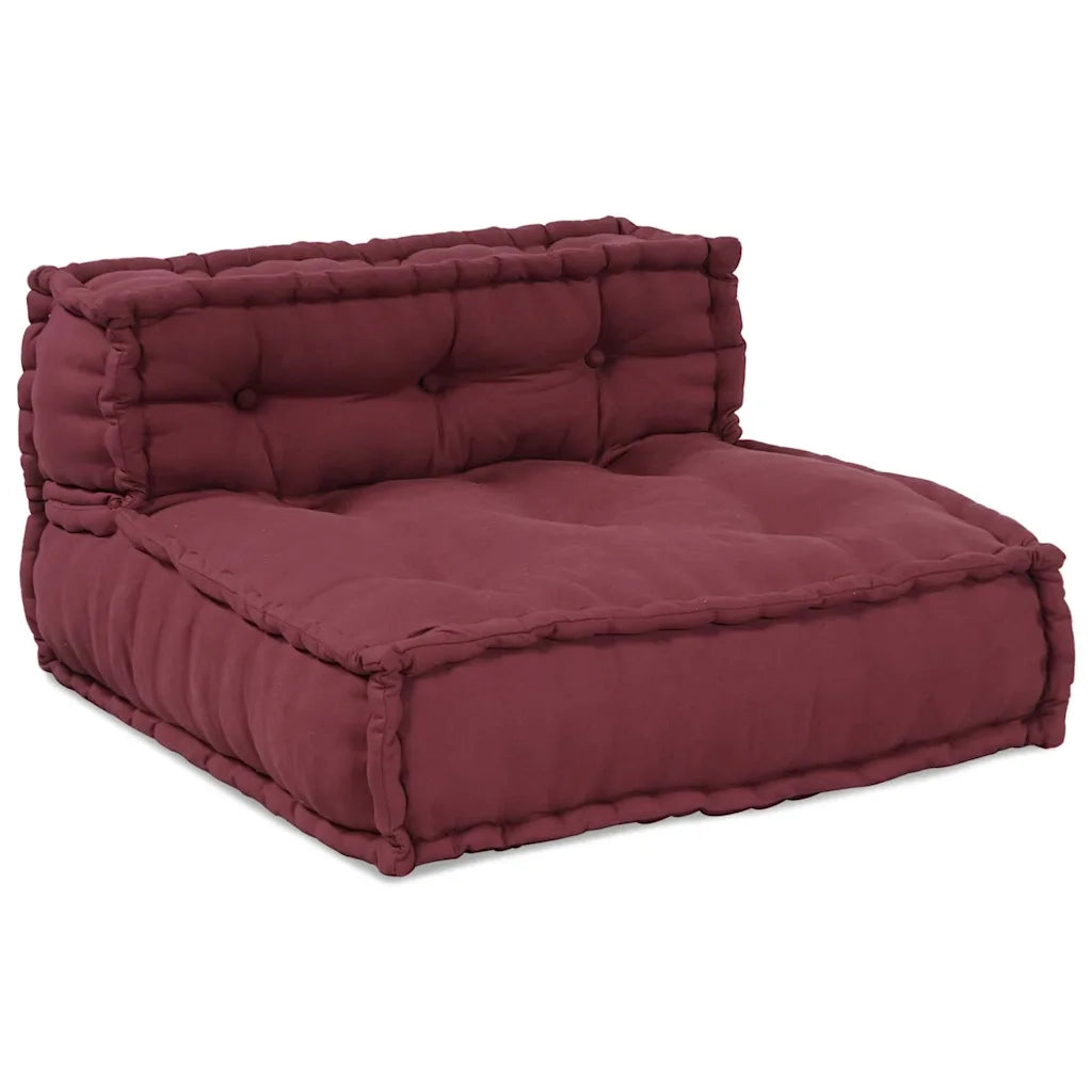 vidaXL Pouf Modulare Marrone Rossiccio 70x70x54 in Tessuto