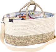Organizzatore per Caddy Groot - Negoziante per Bambini con 5 Cestelli e 8 Sacchi - Cinturino Portatile per Giardino di Cura - 2 Compartimenti Scambiabili - 100% Cotone - Regalo per Nuovi Nati