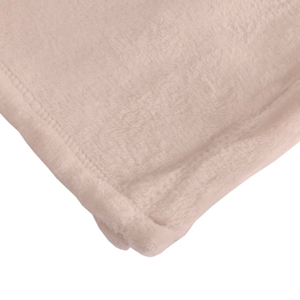 Coperta a quadri rosa pallido 180x220cm FLANBERG