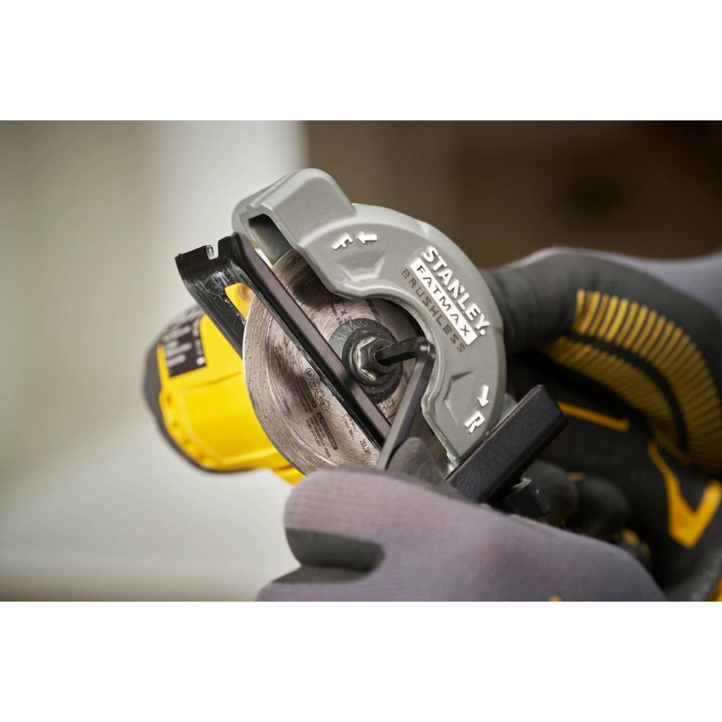 Stanley Fatmax SFMCM300D2‑QW – Mini sega circolare brushless 75 mm 18 V V20
