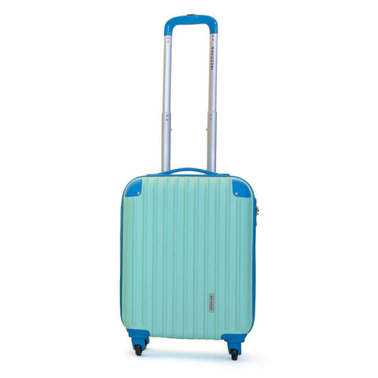 Trolley Valigia Rigido Bagaglio a Mano in ABS 4 TSA Ruote Ravizzoni Luna Verde Acqua