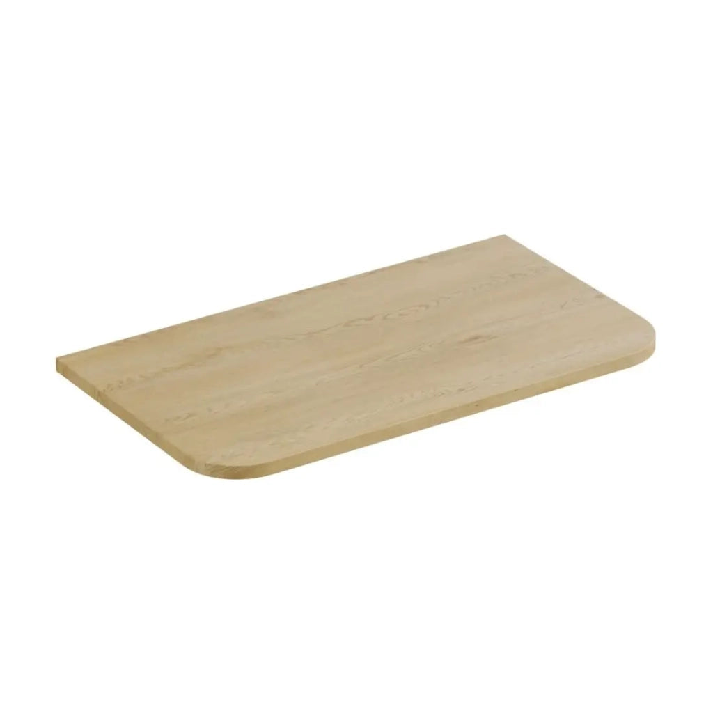 Piano lavabo KORI 80 cm rovere chiaro – Accessorio per mobile sottolavabo
