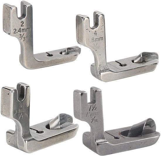 Set di accessori in acciaio inossidabile da 4 pezzi per macchina da cucire a tavolo - Regolabile - Materiale duraturo - Qualità elevata