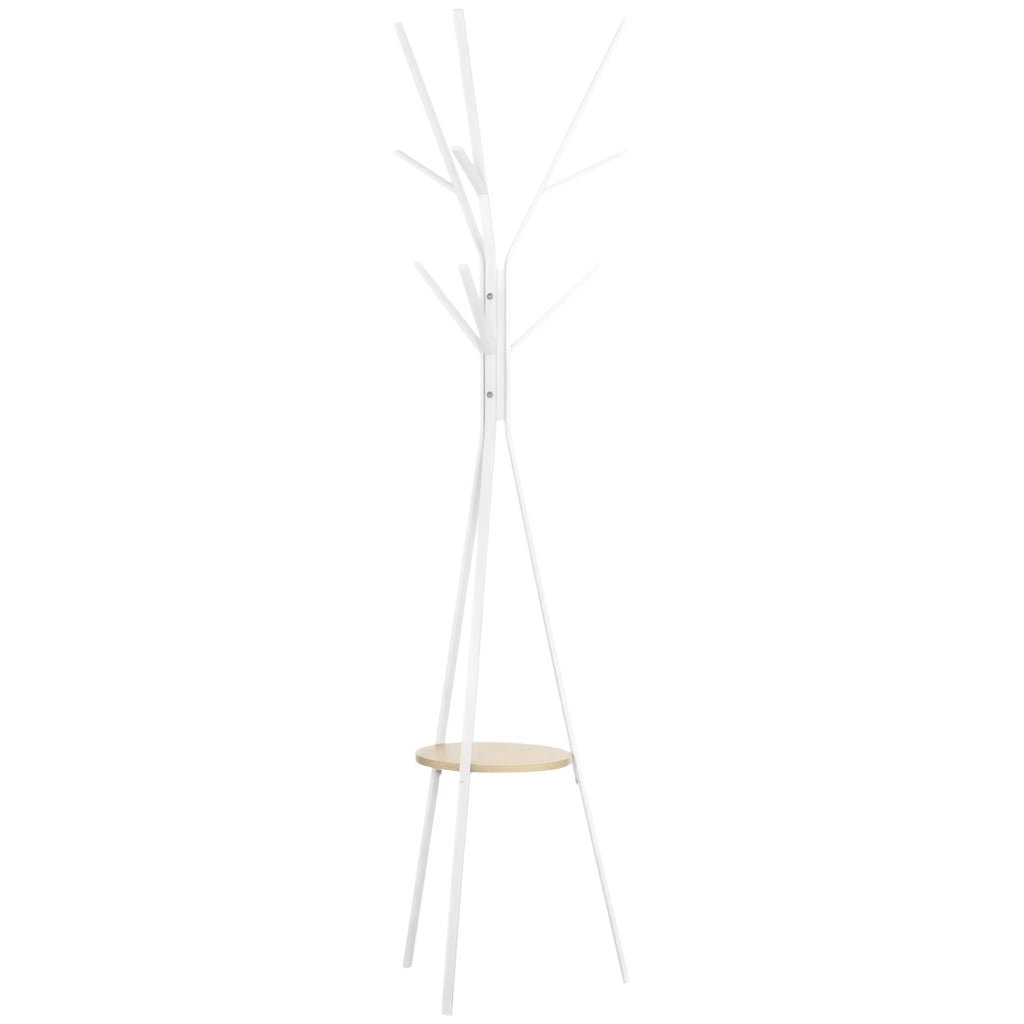 EasyComfort Appendiabiti da Terra Verticale Moderno per Ingresso, 45x45x180cm, Bianco