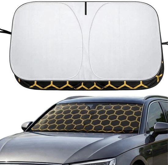 Ombrellone per Auto - Opacoschermo - 142 x 70 cm - Protezione UV - Riflettente - Antiscivolo - Leggero - Ombreggiatore per Auto
