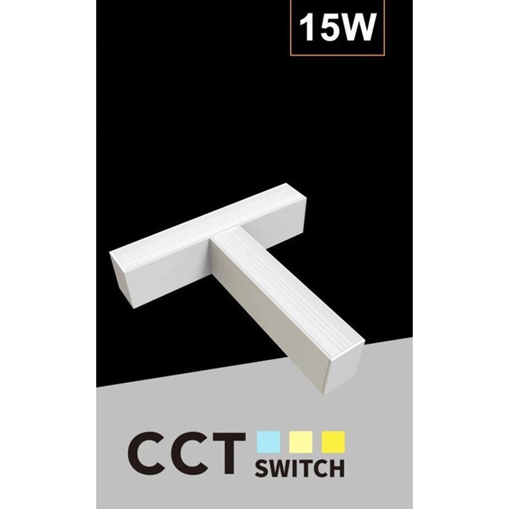 Trade Shop - Lampada Di Raccordo Connettore A T Per Lampadario 15w Luce Selezionabile Cct Ll57-t-3c -