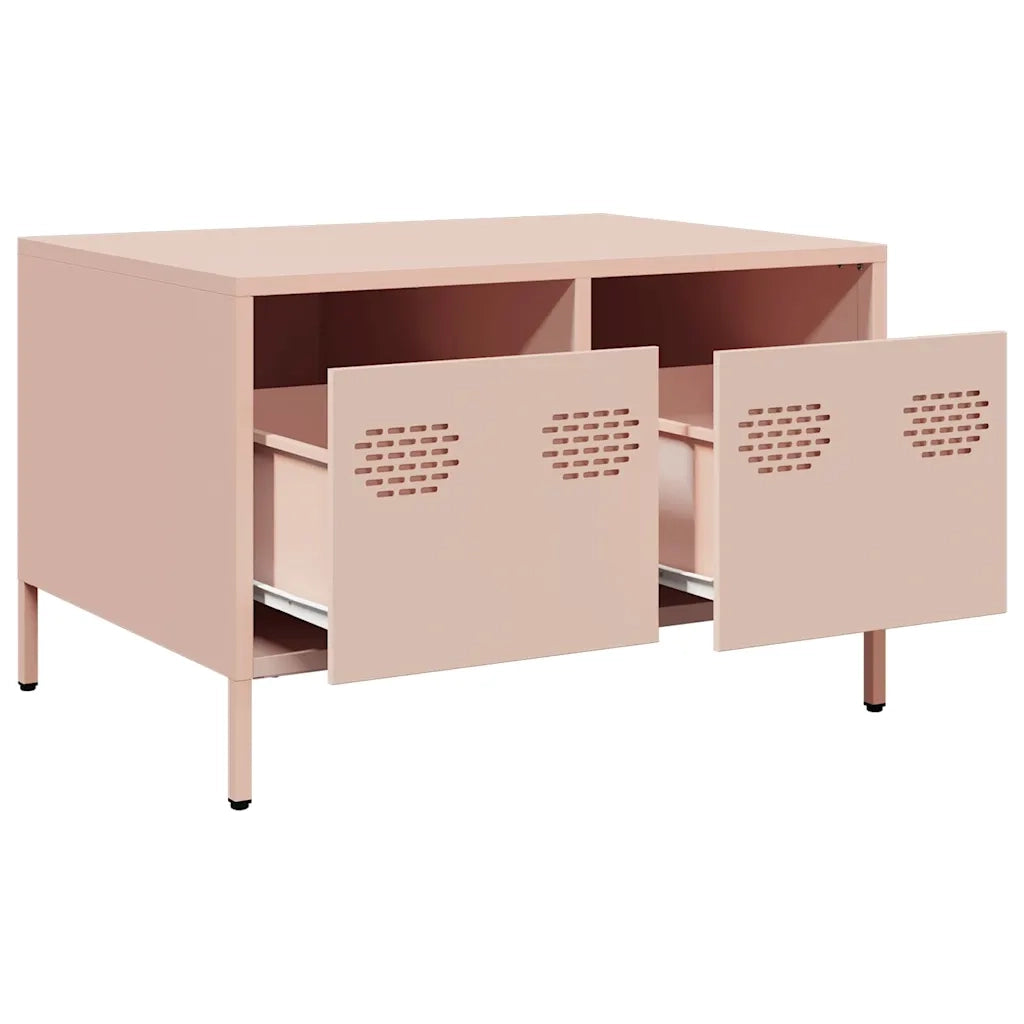 Mobile TV | Armadietto TV | Mobile Porta TV Rosa 68x50x43,5 cm in Acciaio Laminato a Freddo