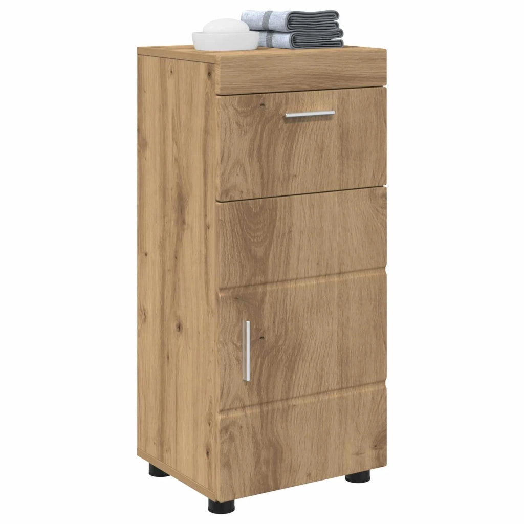 Set di Armadi da Bagno con cassetto TULUM Rovere artigianale 880350