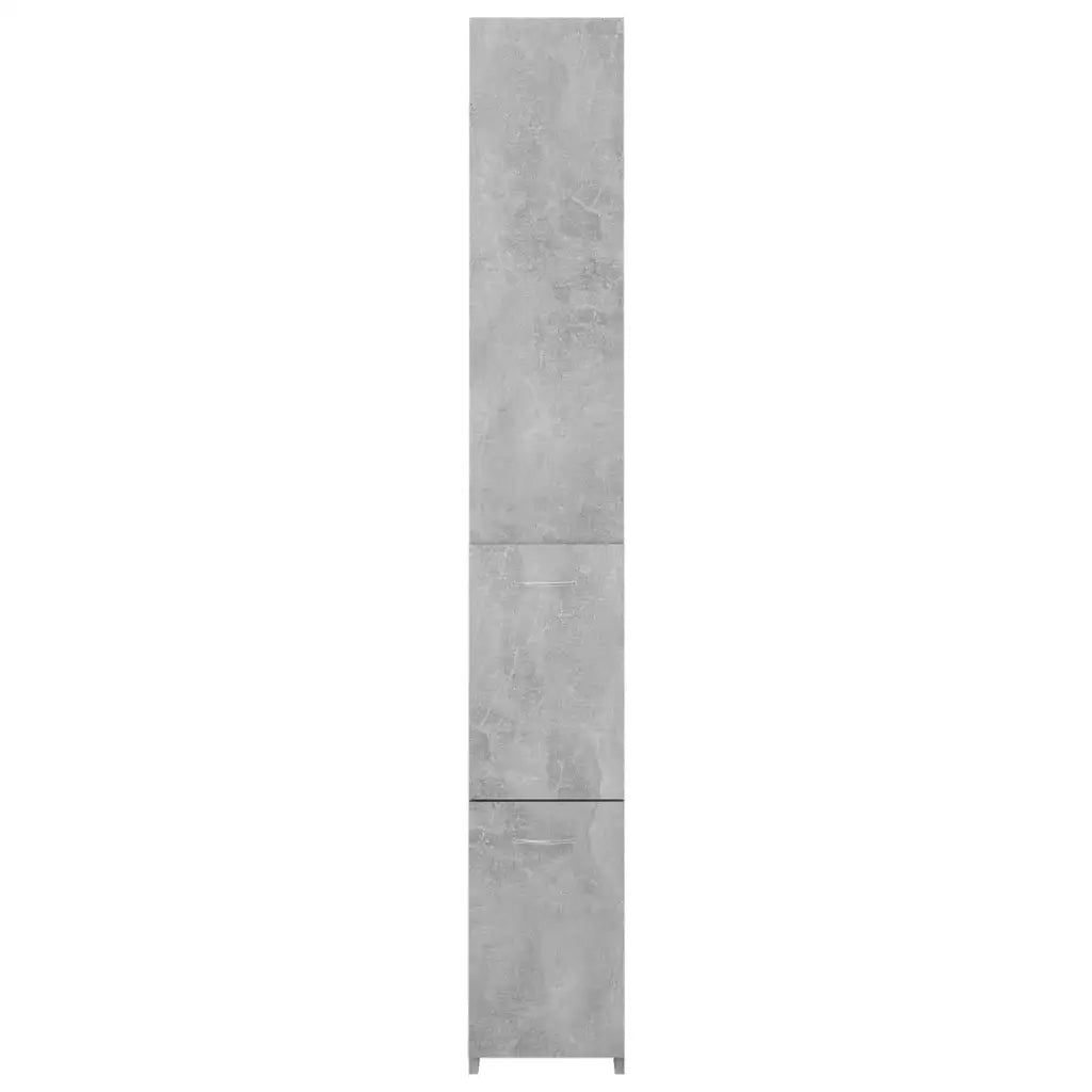 Armadio da Bagno Grigio Cemento 25x25x170 cm in Truciolato cod mxl 11781
