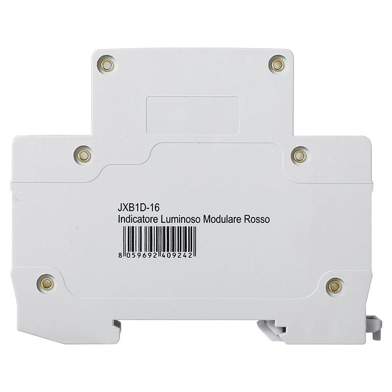 Indicatore Luminoso Modulare 230V Rosso Occupa 1 Modulo DIN Lampada Spia Led Segnalazione