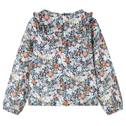 Camicia da Bambina a Maniche Lunghe Blu Scuro 116 14376