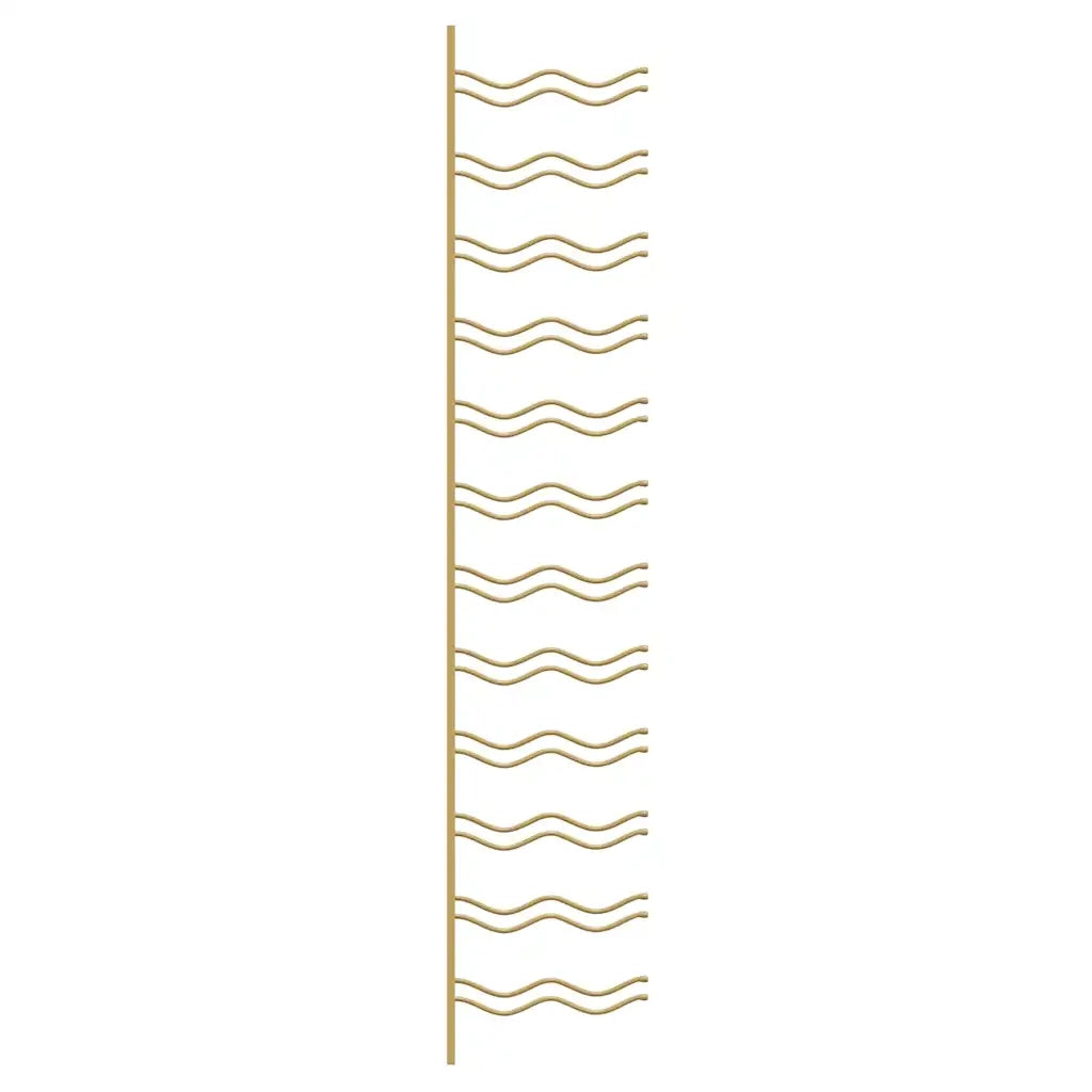 Portavini da Parete per 24 Bottiglie 2 pz Oro in Ferro CFW8261099