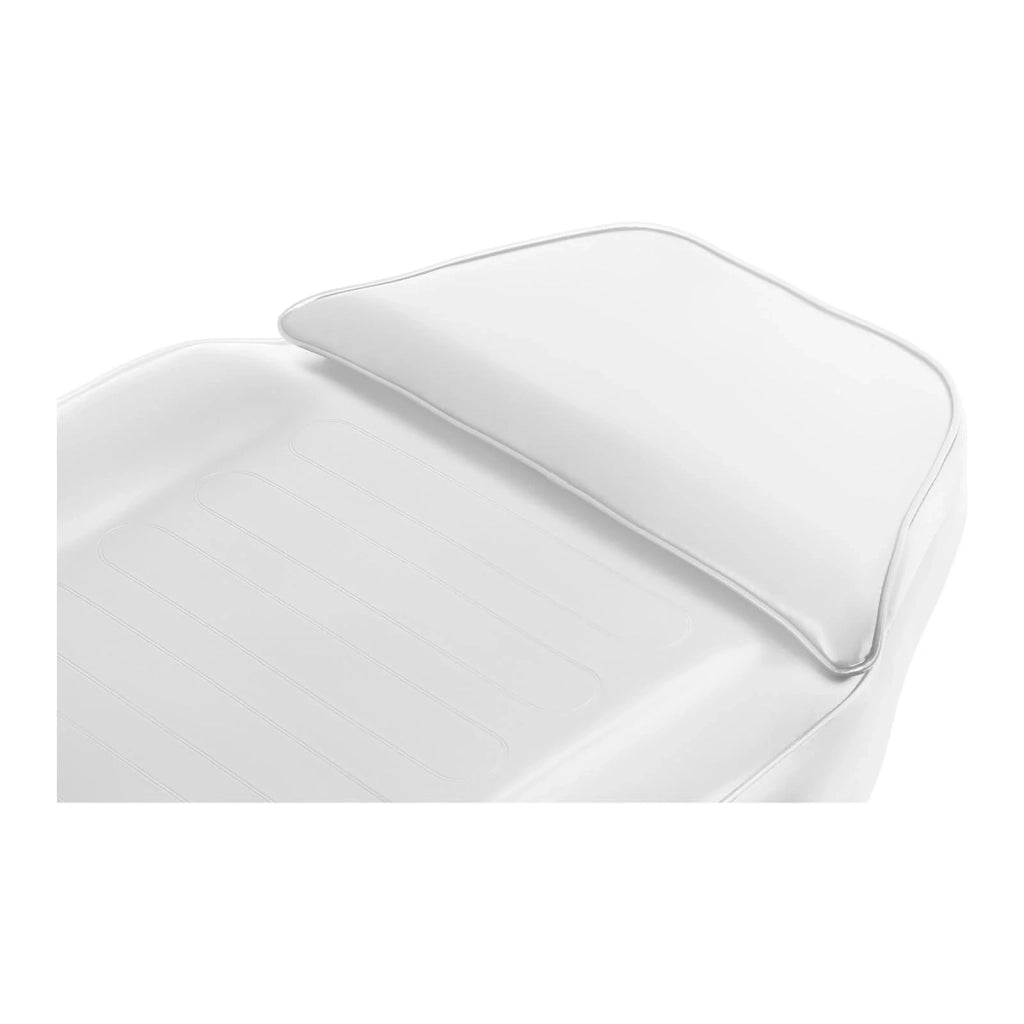 Poltrona estetica professionale in PVC sintetico ferro e acciaio inox bianca 14_0001661