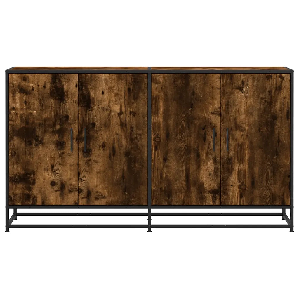 Credenza Rovere Fumo 134x35x76 cm in Truciolato 3300817